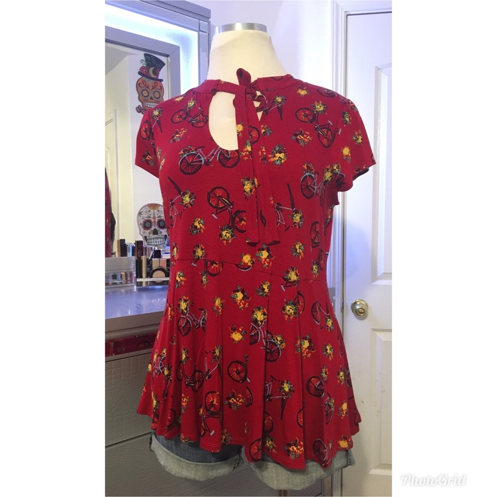 ModCloth Bicycle Peplum